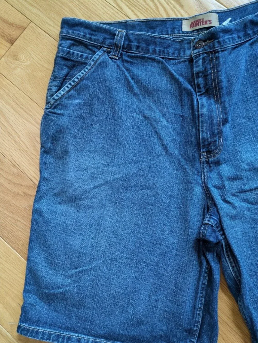 VTG Old Navy Painters Jean Shorts Mens 44 Carpenter Baggy Loose Fit Denim Jorts